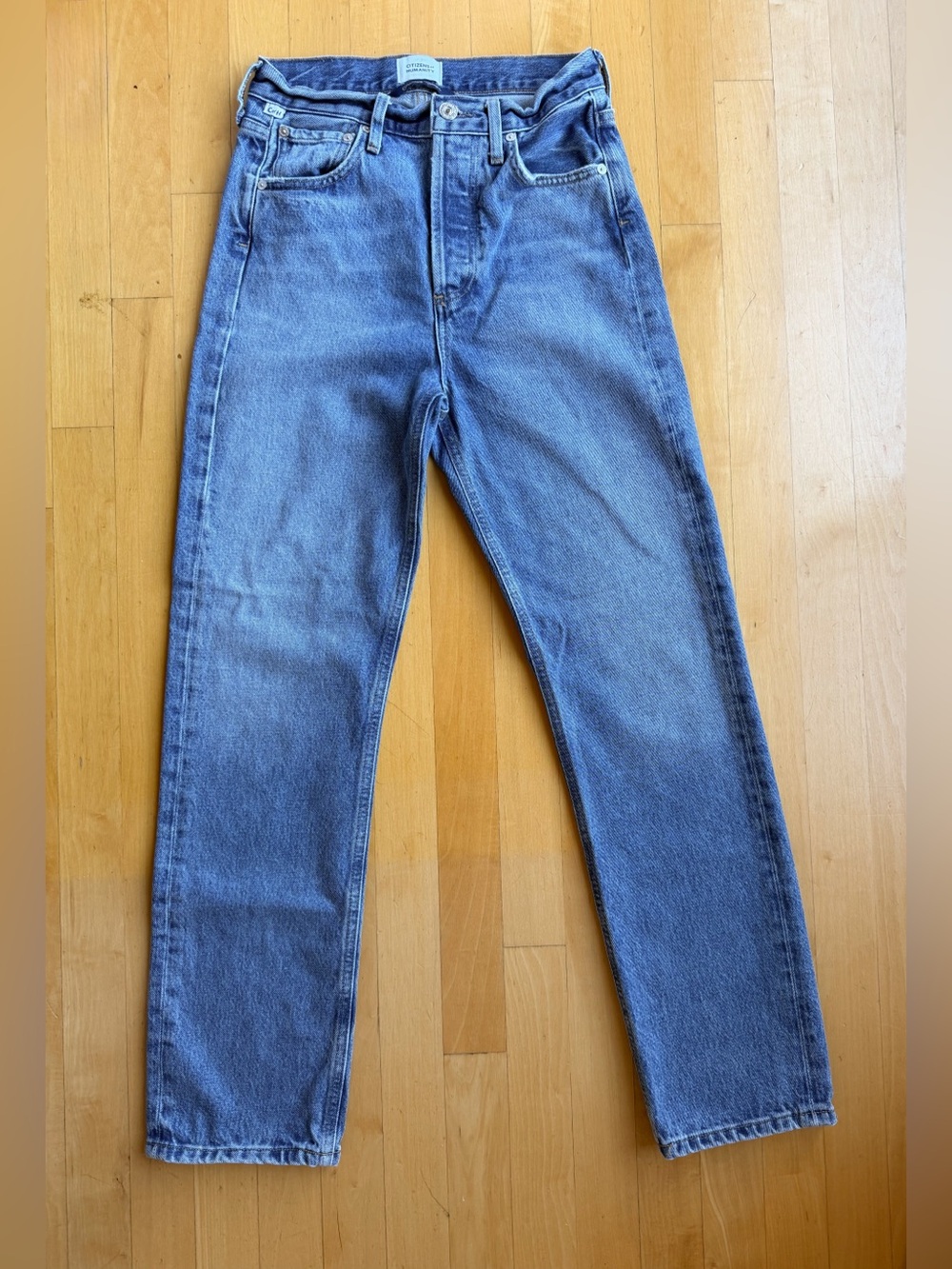 Citizens of Humanity Blaine 24 high rise straight jeans ankle jeans, color Perri - Picture 8 of 12